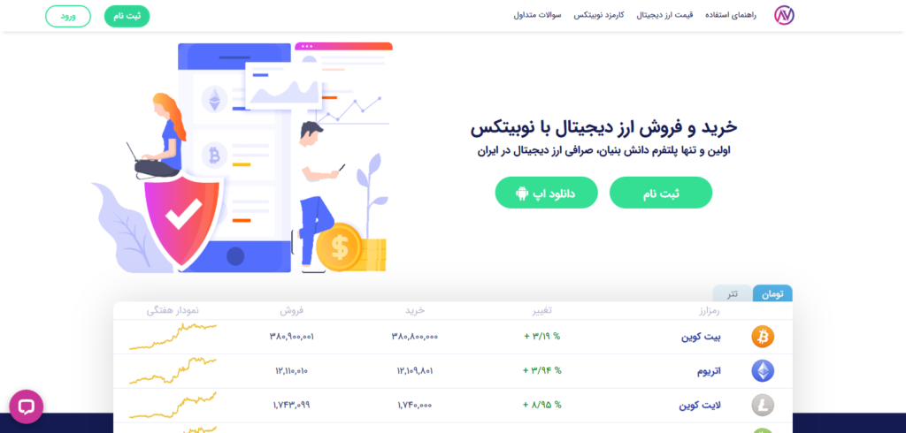 خرید و فروش ارز دیجیتال با نوبیتکس