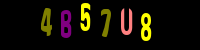 Blue Captcha Image