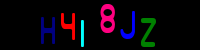 Blue Captcha Image