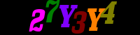Blue Captcha Image