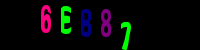 Blue Captcha Image