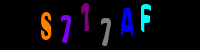 Blue Captcha Image
