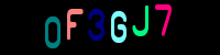 Blue Captcha Image