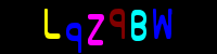 Blue Captcha Image