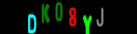 Blue Captcha Image