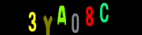 Blue Captcha Image