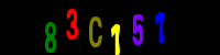 Blue Captcha Image