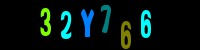 Blue Captcha Image