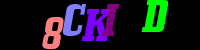 Blue Captcha Image