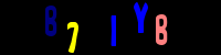 Blue Captcha Image