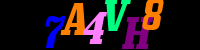 Blue Captcha Image