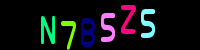 Blue Captcha Image