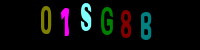 Blue Captcha Image