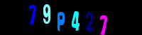 Blue Captcha Image