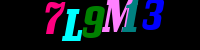 Blue Captcha Image