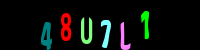 Blue Captcha Image