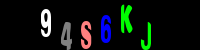 Blue Captcha Image