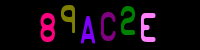 Blue Captcha Image