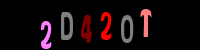 Blue Captcha Image