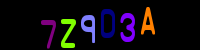 Blue Captcha Image