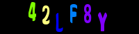 Blue Captcha Image