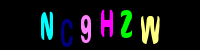 Blue Captcha Image