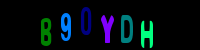 Blue Captcha Image
