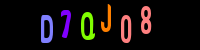 Blue Captcha Image