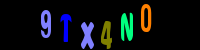 Blue Captcha Image