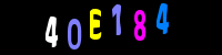 Blue Captcha Image