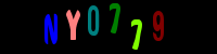 Blue Captcha Image