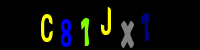 Blue Captcha Image