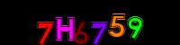 Blue Captcha Image