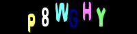Blue Captcha Image