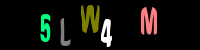 Blue Captcha Image