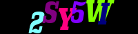 Blue Captcha Image