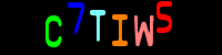 Blue Captcha Image