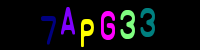 Blue Captcha Image