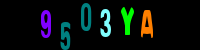 Blue Captcha Image
