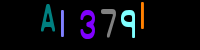 Blue Captcha Image