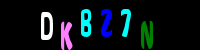 Blue Captcha Image