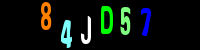 Blue Captcha Image