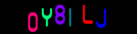Blue Captcha Image