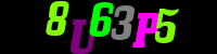 Blue Captcha Image