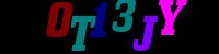 Blue Captcha Image