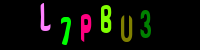 Blue Captcha Image