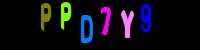 Blue Captcha Image