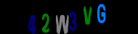 Blue Captcha Image