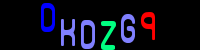 Blue Captcha Image