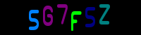 Blue Captcha Image